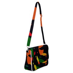 Pattern Formes Tropical Shoulder Bag With Back Zipper by kcreatif