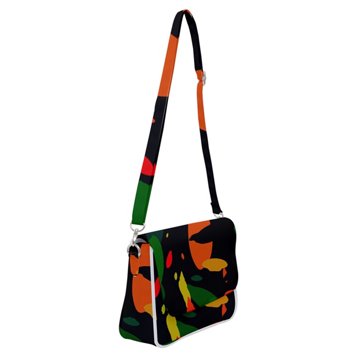 Pattern Formes Tropical Shoulder Bag with Back Zipper