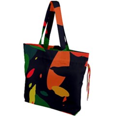 Pattern Formes Tropical Drawstring Tote Bag by kcreatif