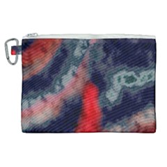 Dégradé Bleu Foncé/rouge Canvas Cosmetic Bag (xl) by kcreatif