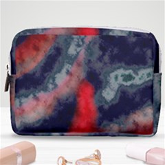 Dégradé Bleu Foncé/rouge Make Up Pouch (medium) by kcreatif