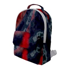 Dégradé Bleu Foncé/rouge Flap Pocket Backpack (large) by kcreatif