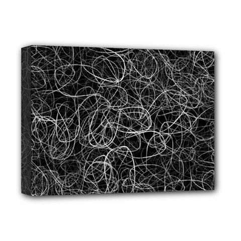 Pattern Effet Lignes Blanc Deluxe Canvas 16  X 12  (stretched)  by kcreatif