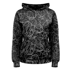 Pattern Effet Lignes Blanc Women s Pullover Hoodie