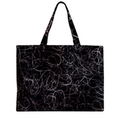 Pattern Effet Lignes Blanc Zipper Mini Tote Bag by kcreatif