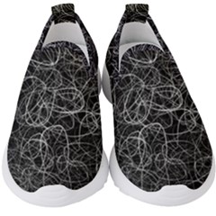 Pattern Effet Lignes Blanc Kids  Slip On Sneakers