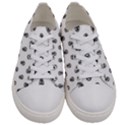 Funny Clown Sketchy Drawing Pattern Women s Low Top Canvas Sneakers View1