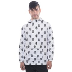 Funny Clown Sketchy Drawing Pattern Men s Front Pocket Pullover Windbreaker