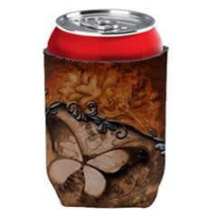 Wonderful Floral Design With Butterflies Can Holder by FantasyWorld7