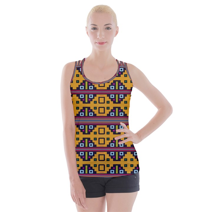 Squares                                               Criss cross Back Tank Top