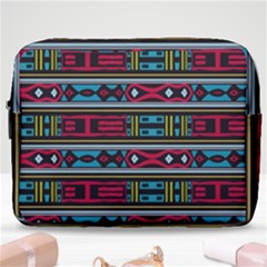 Shapes Rows                                                 Make Up Pouch (large) by LalyLauraFLM