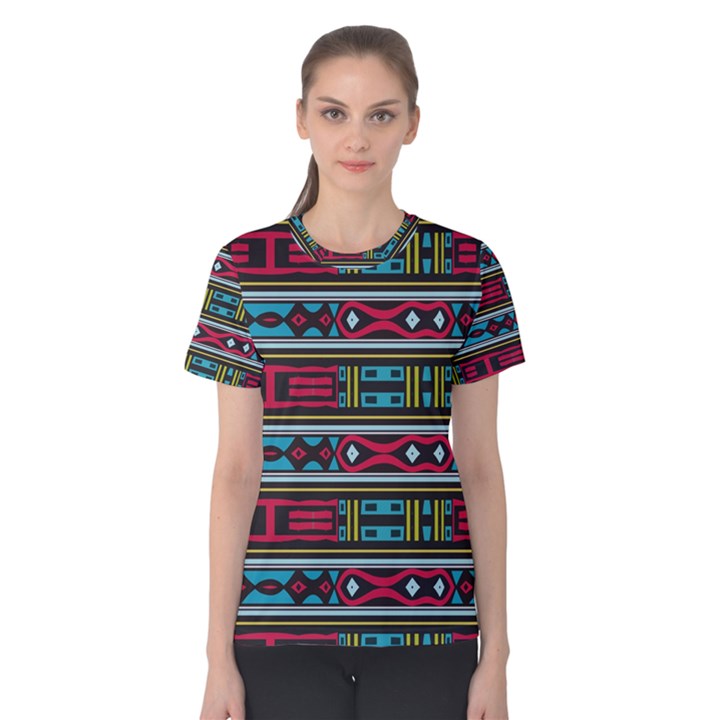 Shapes rows                                                 Women s Cotton Tee