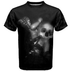 Skull Angel Men s Cotton Tee by karstenhamre