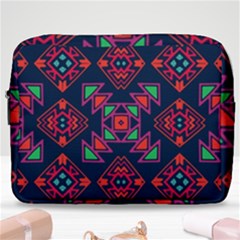 Rhombus Squares And Triangle                                                  Make Up Pouch (large) by LalyLauraFLM