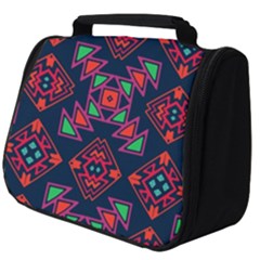 Rhombus Squares And Triangle                                                  Full Print Travel Pouch (big) by LalyLauraFLM