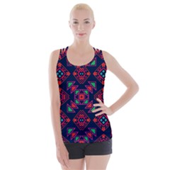 Rhombus Squares And Triangle                                                 Criss Cross Back Tank Top