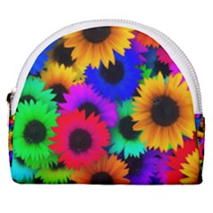 Colorful sunflowers                                                   Horseshoe Style Canvas Pouch