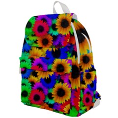 Colorful sunflowers                                                Top Flap Backpack