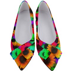 Colorful sunflowers                                               Women s Bow Heels