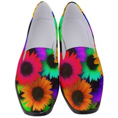 Colorful sunflowers                                                 Women s Classic Loafer Heels