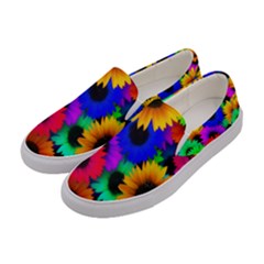 Colorful sunflowers                                                   Women Canvas Slip Ons