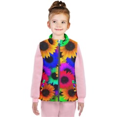 Colorful sunflowers                                                  Kid s Puffer Vest