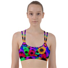 Colorful sunflowers                                                      Line Them Up Sports Bra