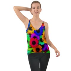 Colorful sunflowers                                                 Chiffon Cami