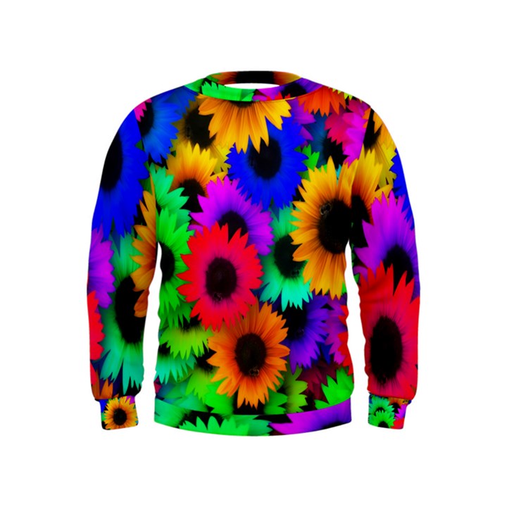 Colorful sunflowers                                                    Kid s Sweatshirt