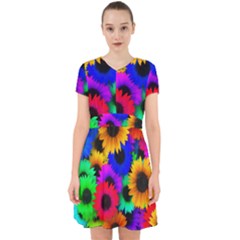 Colorful sunflowers                                                     Adorable in Chiffon Dress