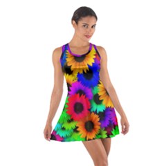 Colorful sunflowers                                                   Cotton Racerback Dress