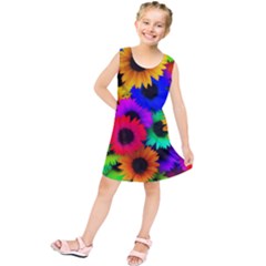 Colorful sunflowers                                                Kid s Tunic Dress