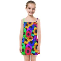 Colorful sunflowers                                                  Kids Summer Sun Dress