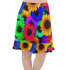 Colorful sunflowers                                                      Fishtail Chiffon Skirt