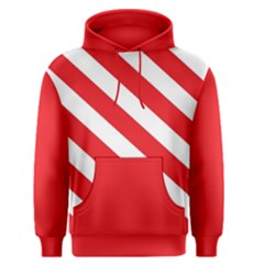 Candy Cane Red White Line Stripes Pattern Peppermint Christmas Delicious Design Men s Pullover Hoodie