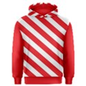 Candy Cane Red White Line stripes pattern peppermint Christmas delicious design Men s Overhead Hoodie View1