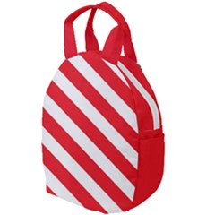 Candy Cane Red White Line Stripes Pattern Peppermint Christmas Delicious Design Travel Backpacks by genx