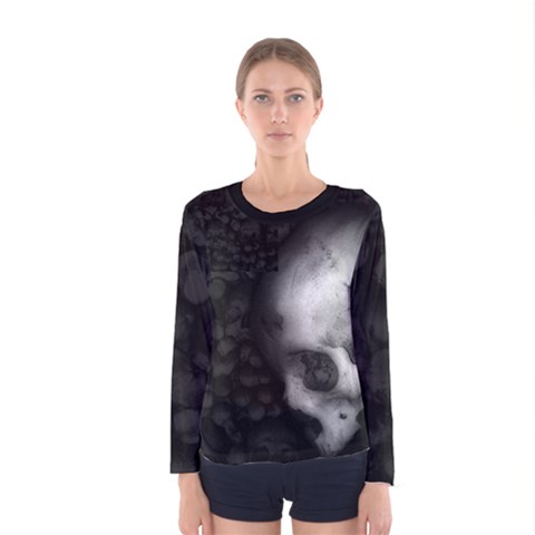 Skull Women s Long Sleeve Tee by karstenhamre