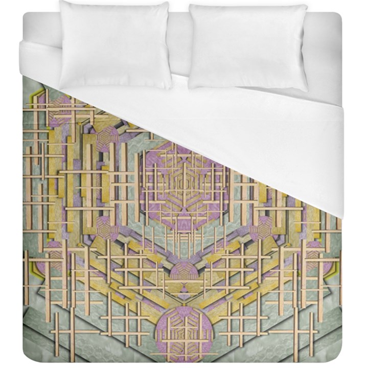 Temple Of Wood With A Touch Of Japan Duvet Cover (King Size)