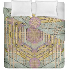 Temple Of Wood With A Touch Of Japan Duvet Cover Double Side (king Size) by pepitasart