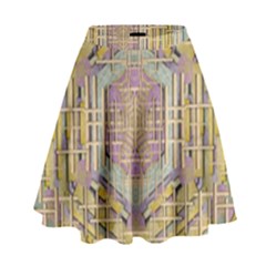 Temple Of Wood With A Touch Of Japan High Waist Skirt by pepitasart