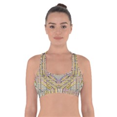 Temple Of Wood With A Touch Of Japan Cross Back Sports Bra by pepitasart