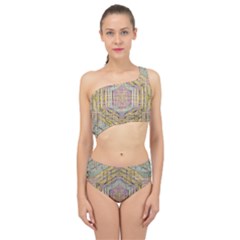 Temple Of Wood With A Touch Of Japan Spliced Up Two Piece Swimsuit by pepitasart