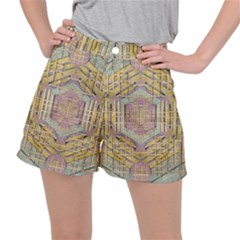 Temple Of Wood With A Touch Of Japan Ripstop Shorts by pepitasart