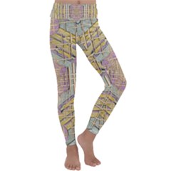 Temple Of Wood With A Touch Of Japan Kids  Lightweight Velour Classic Yoga Leggings by pepitasart