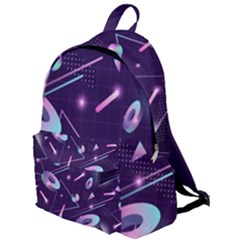 Retrowave Aesthetic Vaporwave Retro Memphis Pattern 80s Design Geometrical Shapes Futurist Pink Blue 3d The Plain Backpack by genx