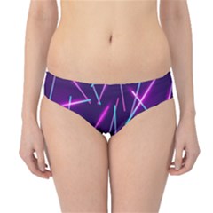 Retrowave Aesthetic Vaporwave Retro Memphis Pattern 80s Design Geometric Shapes Futurist Purple Pink Blue Neon Light Hipster Bikini Bottoms