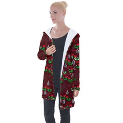 Elves Jingle Longline Hooded Cardigan by bloomingvinedesign