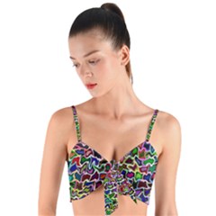 Ab 82 Woven Tie Front Bralet