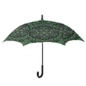 Bamboo Wood And Flowers In The Green Hook Handle Umbrellas (Medium) View3